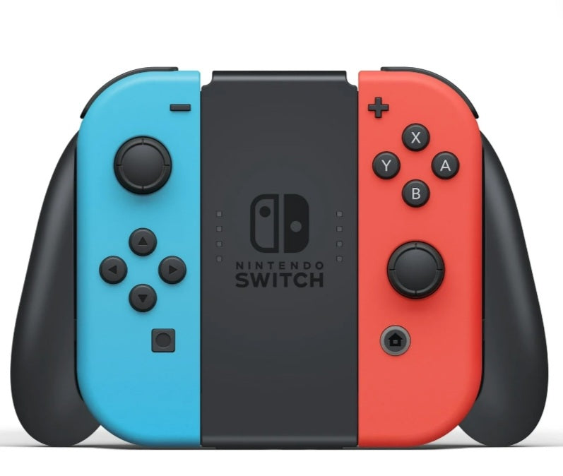 Nintendo HADSKABAH Switch with Neon Blue
and Neon Red JoyCon